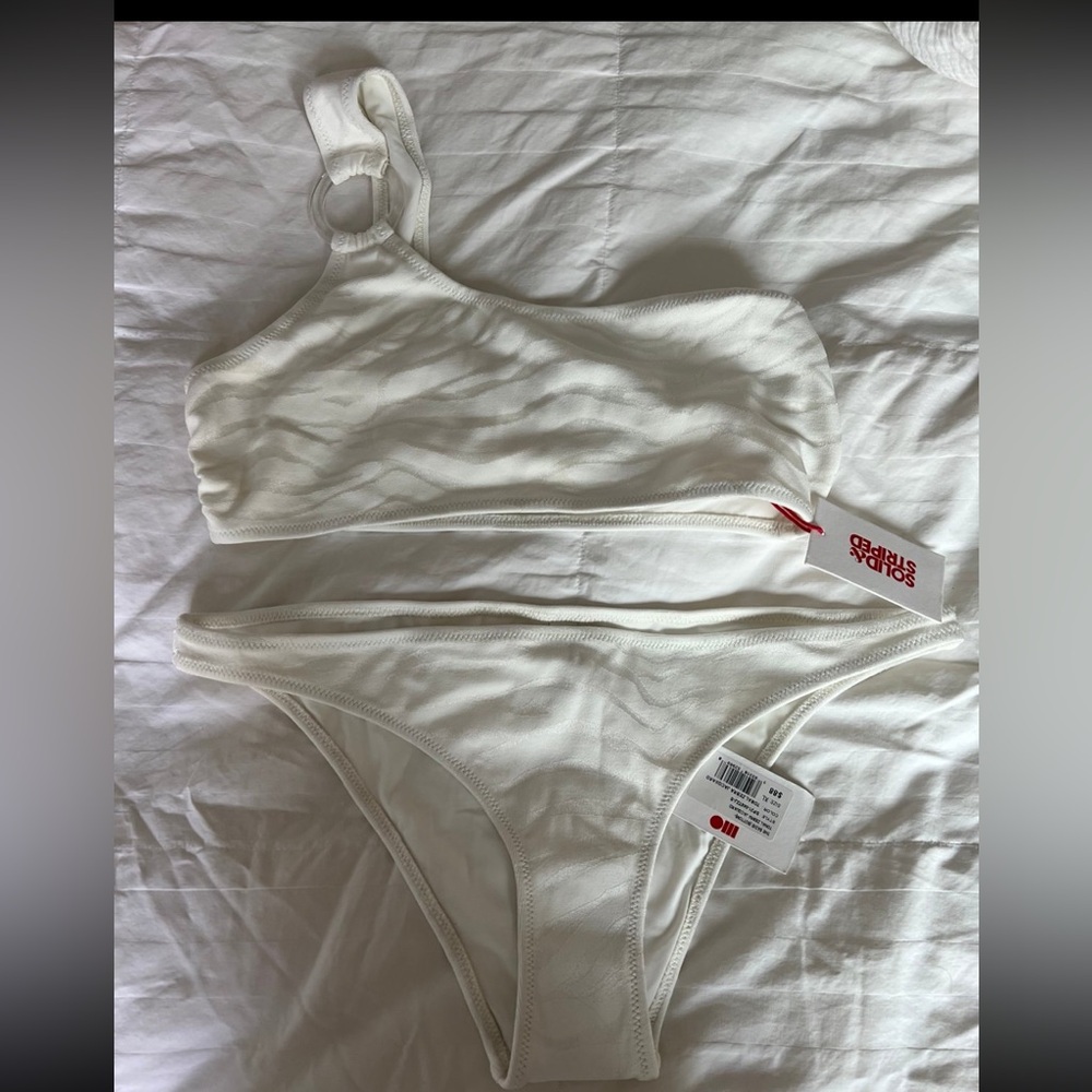 BNWT Solid & Striped Bikini